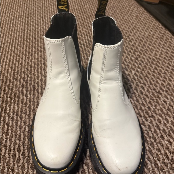 Dr. Martens White Leather Chelsea Boots - Picture 4 of 4